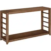 Shaker Lakes Sofa Table in Harvest Brown Wood