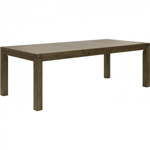 Shaker Lakes 90" Extension Dining Table in Harvest Brown Wood