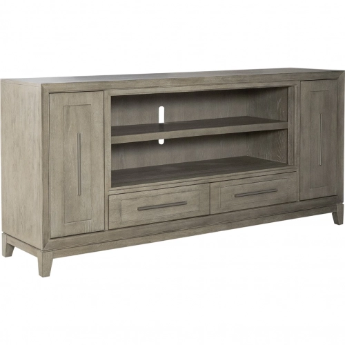Brentwood 80 Inch Fireplace TV Console in Sandstone Finish Wood