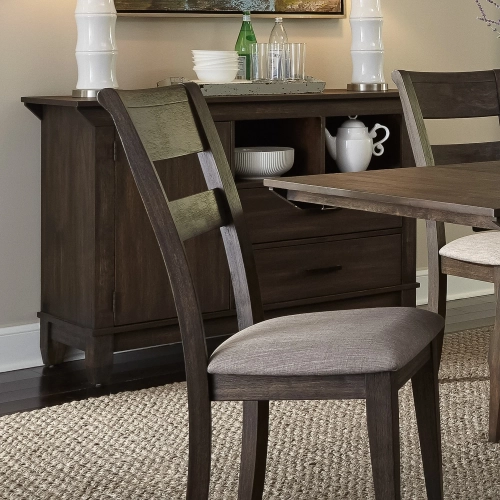 Double Bridge Sideboard in Dark Chestnut Brown