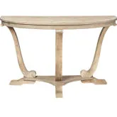 Greystone Mill Sofa Table in Brushed Stone White
