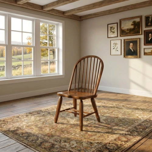 Treasures Bow Back Dining Chair in Rustic Oak (Set of 2)