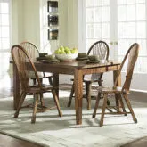 Treasures 5-Piece Dining Set in Rustic Oak