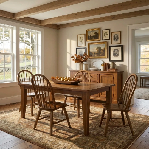 Treasures 5-Piece Dining Set in Rustic Oak
