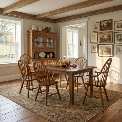 Treasures 7-Piece Dining Set in Rustic Oak