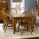 Treasures 7-Piece Dining Set in Rustic Oak