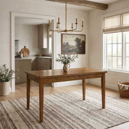Treasures 60" Dining Table in Rustic Oak