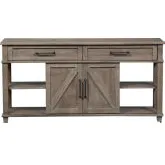Parkland Falls Sofa Table in Weathered Taupe
