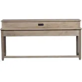 Parkland Falls Console Bar Table in Weathered Taupe