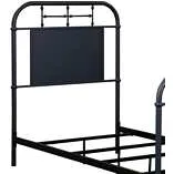 Vintage Series Twin Headboard in Distressed Navy Blue Metal