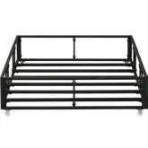 Vintage Series Twin Metal Trundle in Distressed Black