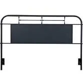 Vintage Series King Headboard in Distressed Navy Blue Metal