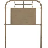 Vintage Series Full Metal Headboard in Distressed Antique White
