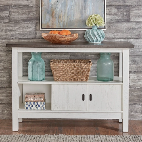 Brook Bay Sideboard in Textured White & Carbon Gray