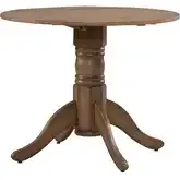 Brook Bay Drop-Leaf Dining Table Sandstone Brown Wood