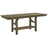 Brook Bay 94" Gathering Trestle Dining Table in Sandstone Brown Wood