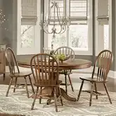 Carolina Crossing 7-Piece Dining Set in Distressed Brown