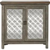Westridge 2-Door Accent Cabinet in Wire Brushed Gray