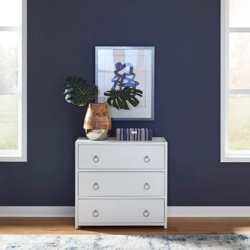 East End Accent Cabinet in Brushed White Wood