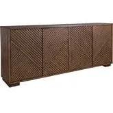 Easton 82" TV Console in Bronze Wood