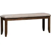 Santa Rosa II Dining Bench in Honey & Linen