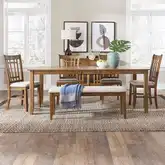 Santa Rosa II 6-Piece Dining Set in Antique Honey