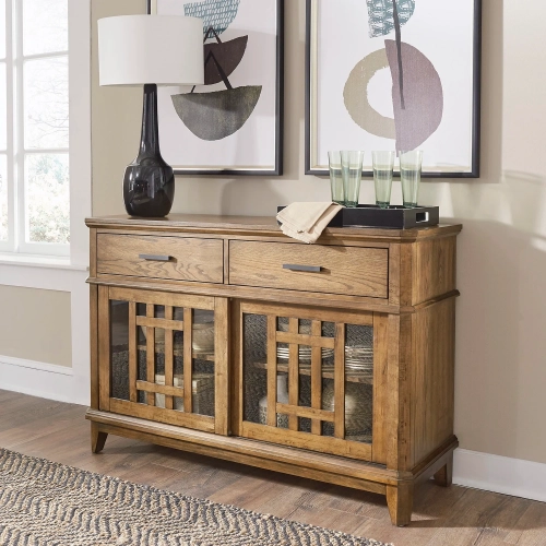 Santa Rosa II Server in Antique Honey Wood
