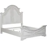 Magnolia Manor King Panel Bed in Antique White