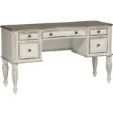 Magnolia Manor Bedroom Vanity Desk in Antique White
