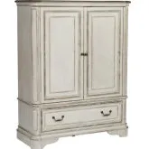 Magnolia Manor Door Chest in Antique White