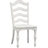 Magnolia Manor Ladder Dining Chair in Antique White (Set of 2)