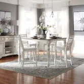 Magnolia Manor 5-Piece Gathering Dining Set in Antique White