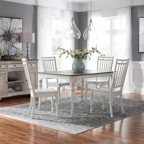 Magnolia Manor 5-Piece Dining Set in Antique White