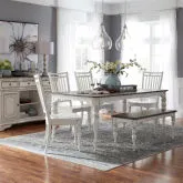 Magnolia Manor 6-Piece Dining Set in Antique White