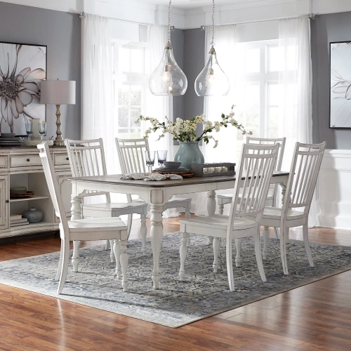 Magnolia Manor 7-Piece Dining Set in Antique White
