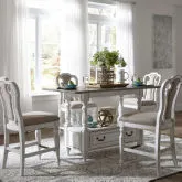 Magnolia Manor 5-Piece Gathering Dining Set in Antique White