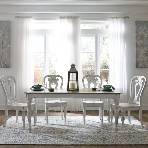 Magnolia Manor 5-Piece Dining Set in Antique White