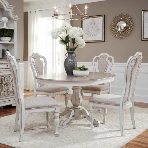 Magnolia Manor 5-Piece Dining Set in Antique White