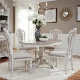 Magnolia Manor 5-Piece Dining Set in Antique White