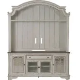 Magnolia Manor Entertainment Center in Antique White Wood