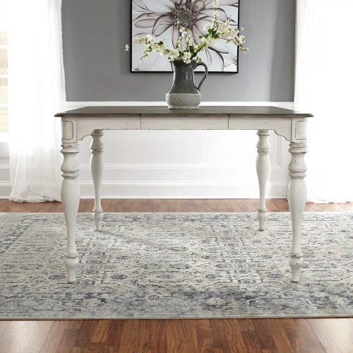 Magnolia Manor 54" Gathering Dining Table in Antique White