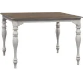 Magnolia Manor 54" Gathering Dining Table in Antique White