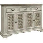 Magnolia Manor Hall Buffet in Antique White