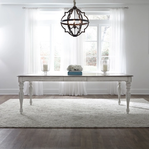Magnolia Manor 90" Dining Table in Antique White