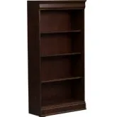 Brayton Manor Junior Executive 60" Bookcase in Cognac Wood
