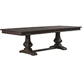 Paradise Valley 102" Trestle Dining Table in Saddle Brown Wood