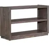 Modern Edge Sofa Table in Caffe Brown Wood