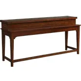 Aspen Skies Console Bar Table in Russet Brown Wood