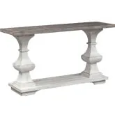 Sedona Sofa Table in Distressed White