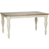 Cumberland Creek 78" Dining Table in Nutmeg & White